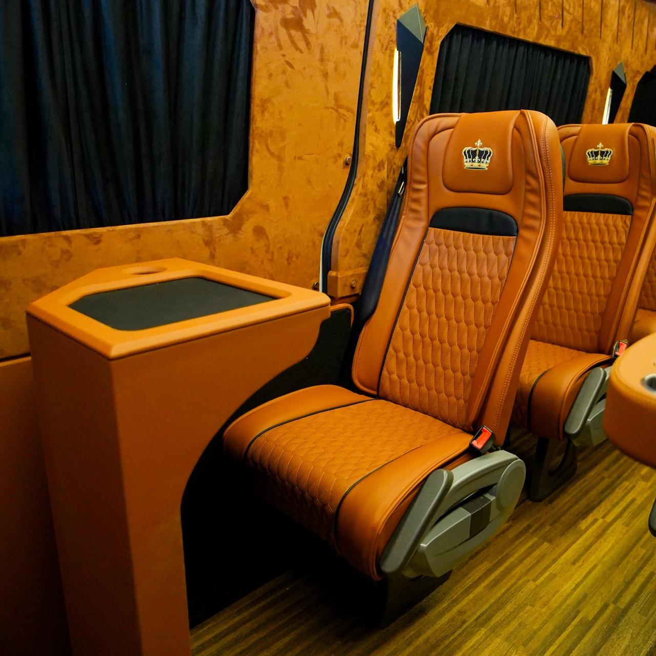 Rent Maybach Sprinter 16 Seater BLACK 2025 with chauffeur in Dubai , UAE 