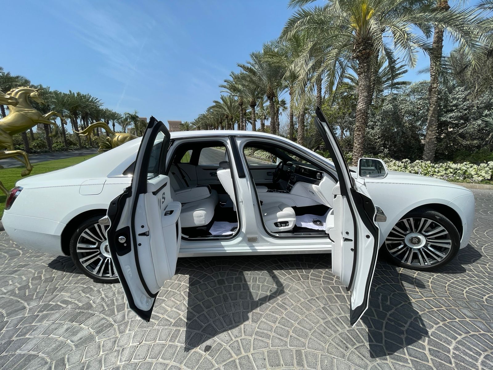 Rent Rolls-Royce Ghost WHITE 2022 in Dubai , UAE 