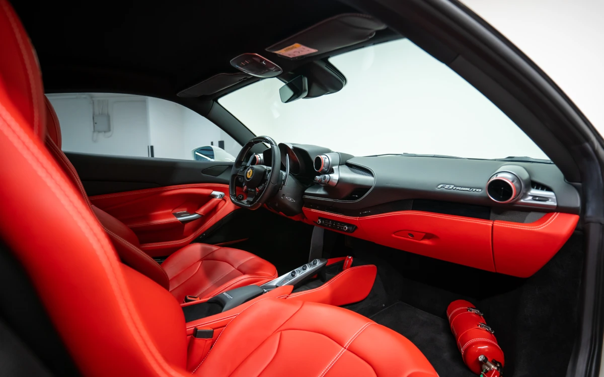 Rent Ferrari F8 WHITE 2022 in Dubai , UAE 