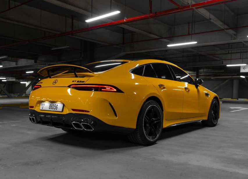 Rent Mercedes-Benz Gt YELLOW 2023 in Dubai , UAE 