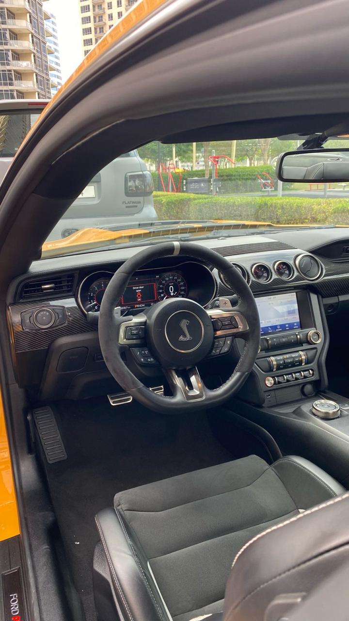 Rent Ford Mustang YELLOW 2023 in Dubai , UAE 