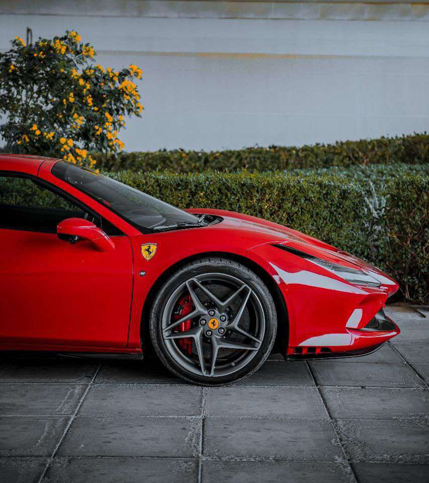 Rent Ferrari F8 RED  in Dubai , UAE 