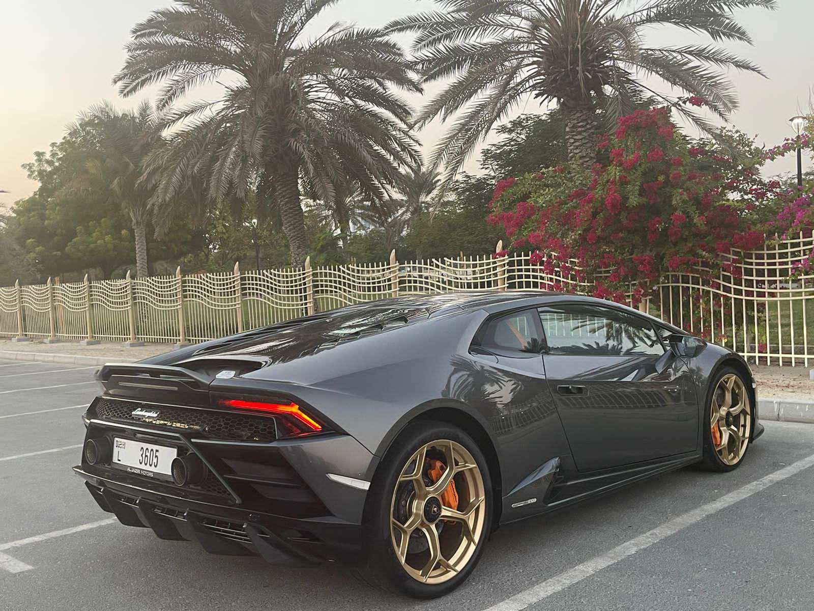 Rent Lamborghini Huracan GREY 2022 in Dubai , UAE 