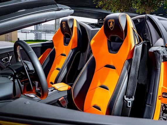 Rent Lamborghini Huracan ORANGE 2022 in Dubai , UAE 