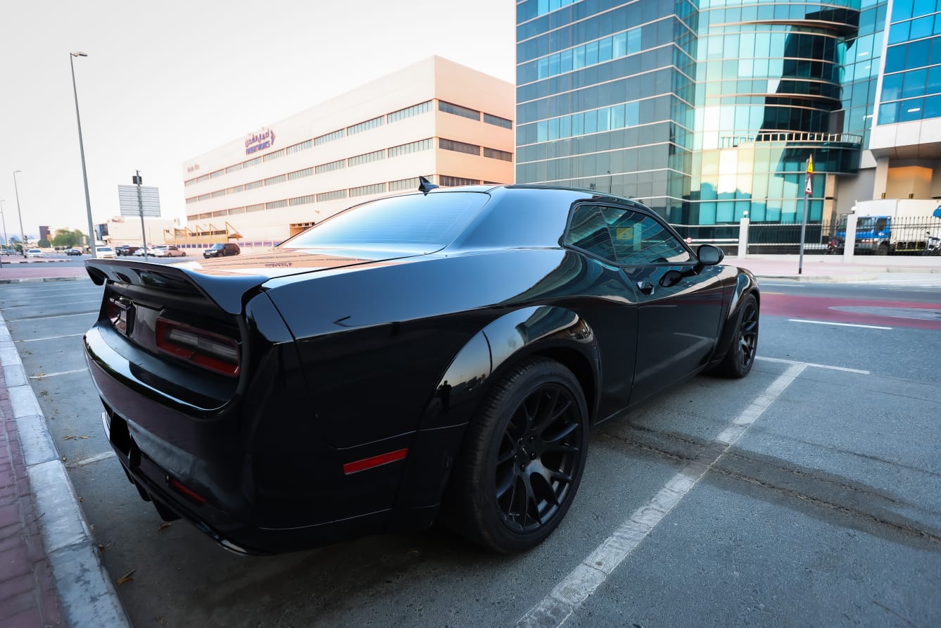 Rent Dodge Challenger BLACK 2022 in Dubai , UAE 