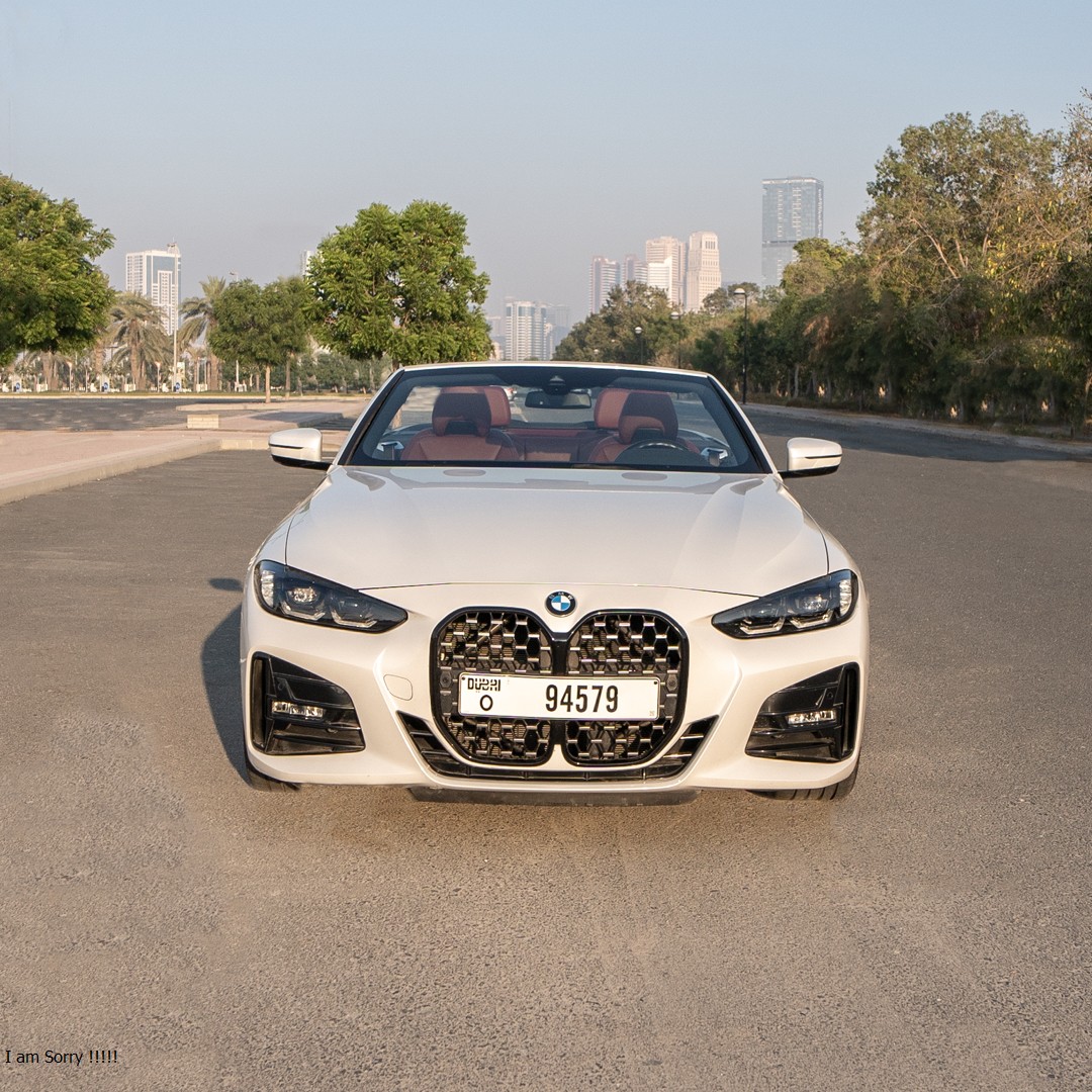 Rent Bmw Series 4 WHITE 2024 in Dubai , UAE 