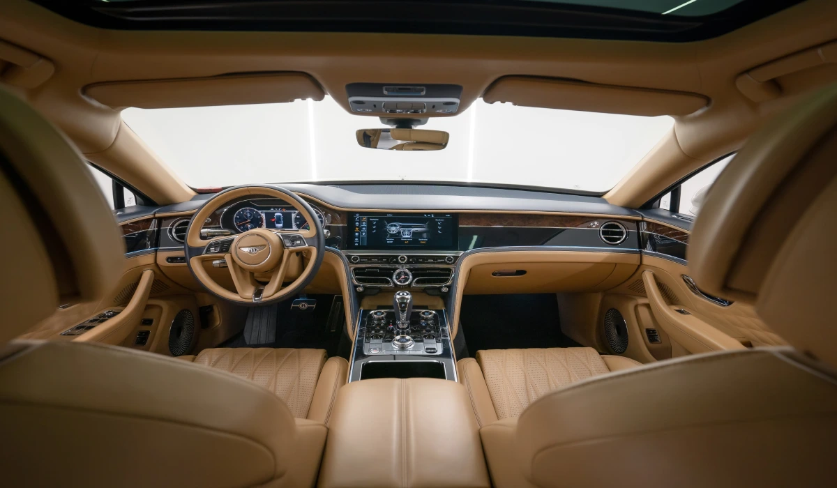 Rent Bentley Flying spur WHITE 2022 in Dubai , UAE 