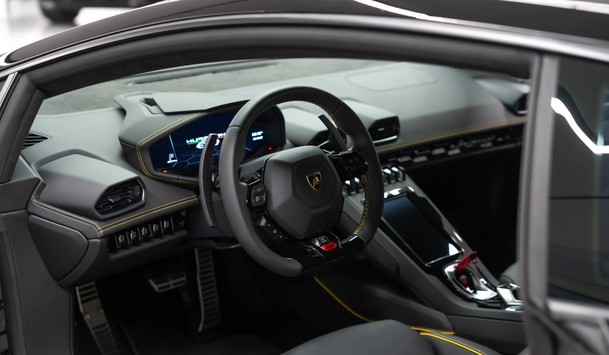 Rent Lamborghini Huracan BLACK 2022 in Dubai , UAE 