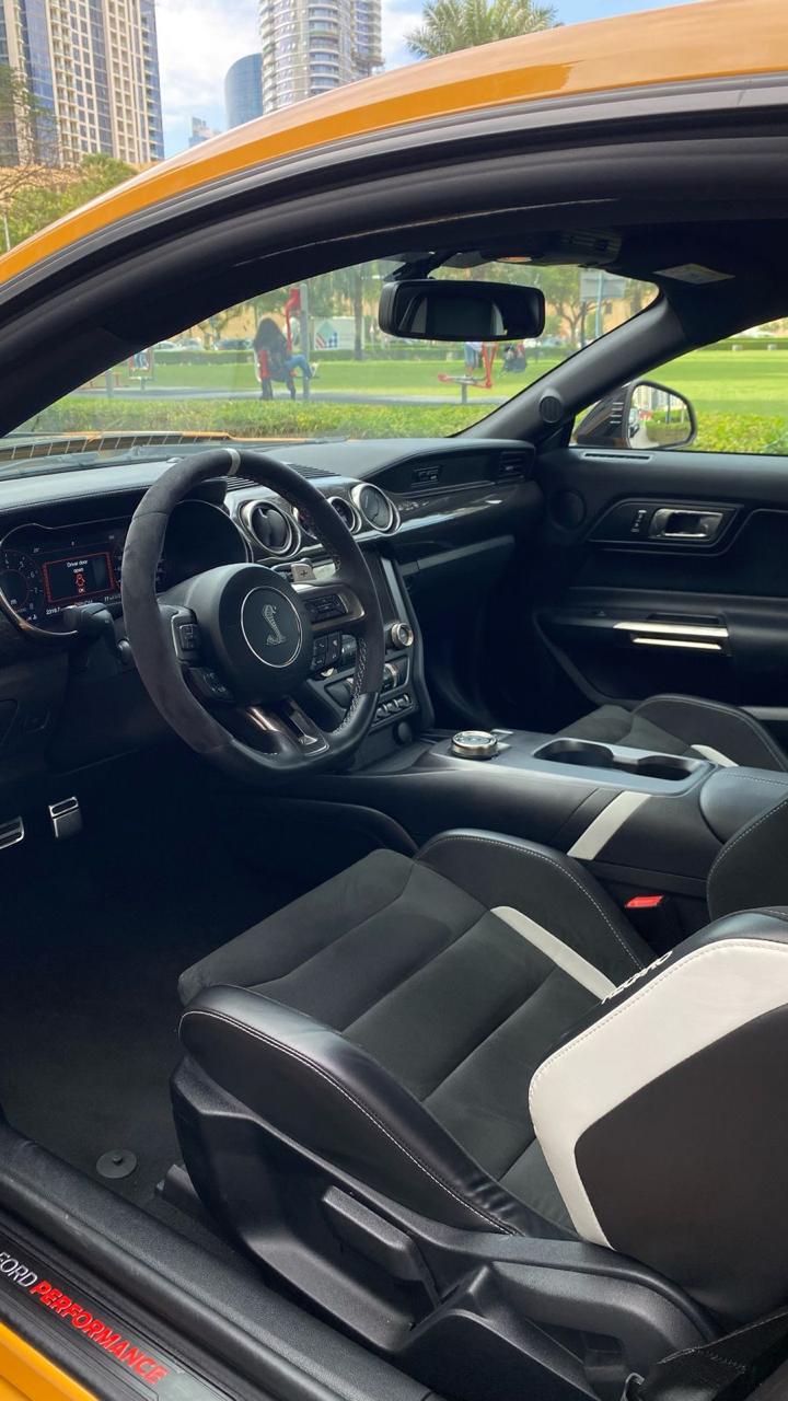 Rent Ford Mustang YELLOW 2023 in Dubai , UAE 