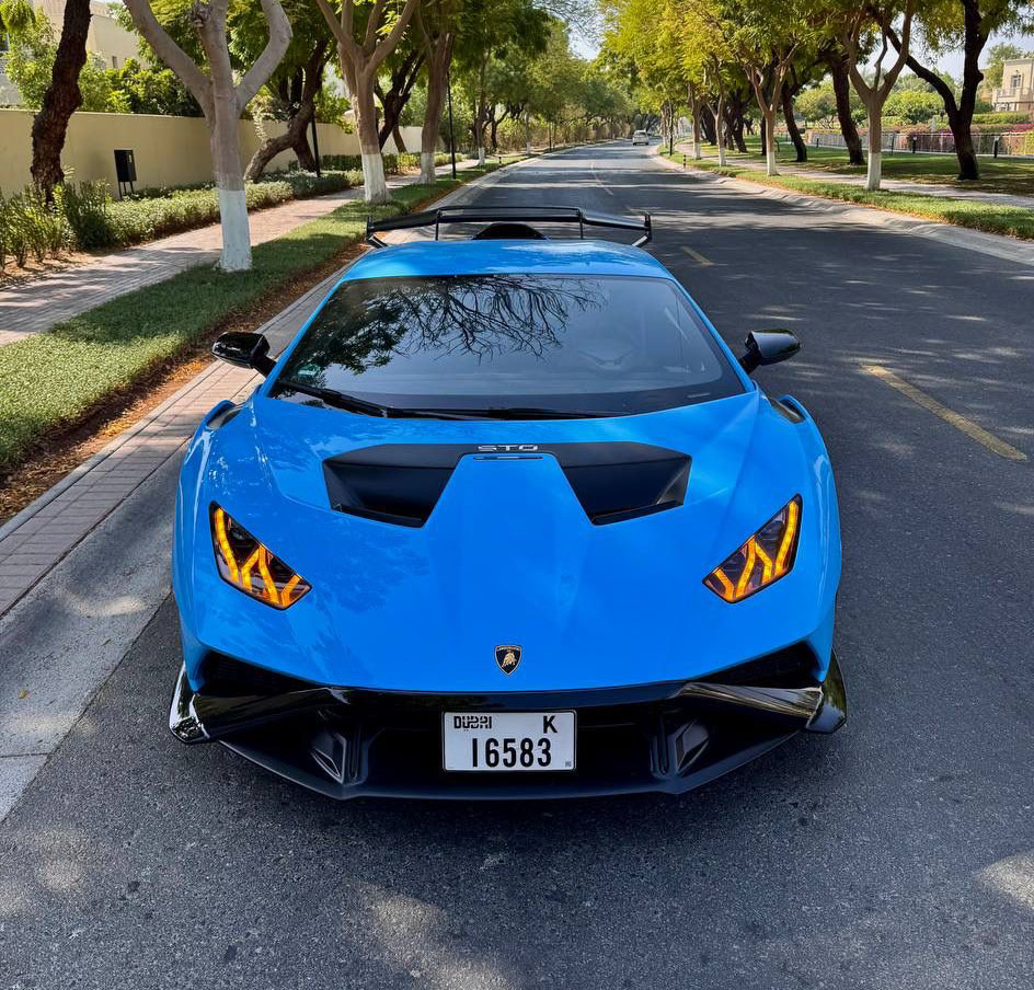 Rent Lamborghini Huracan STO BLUE 2024 in Dubai , UAE 