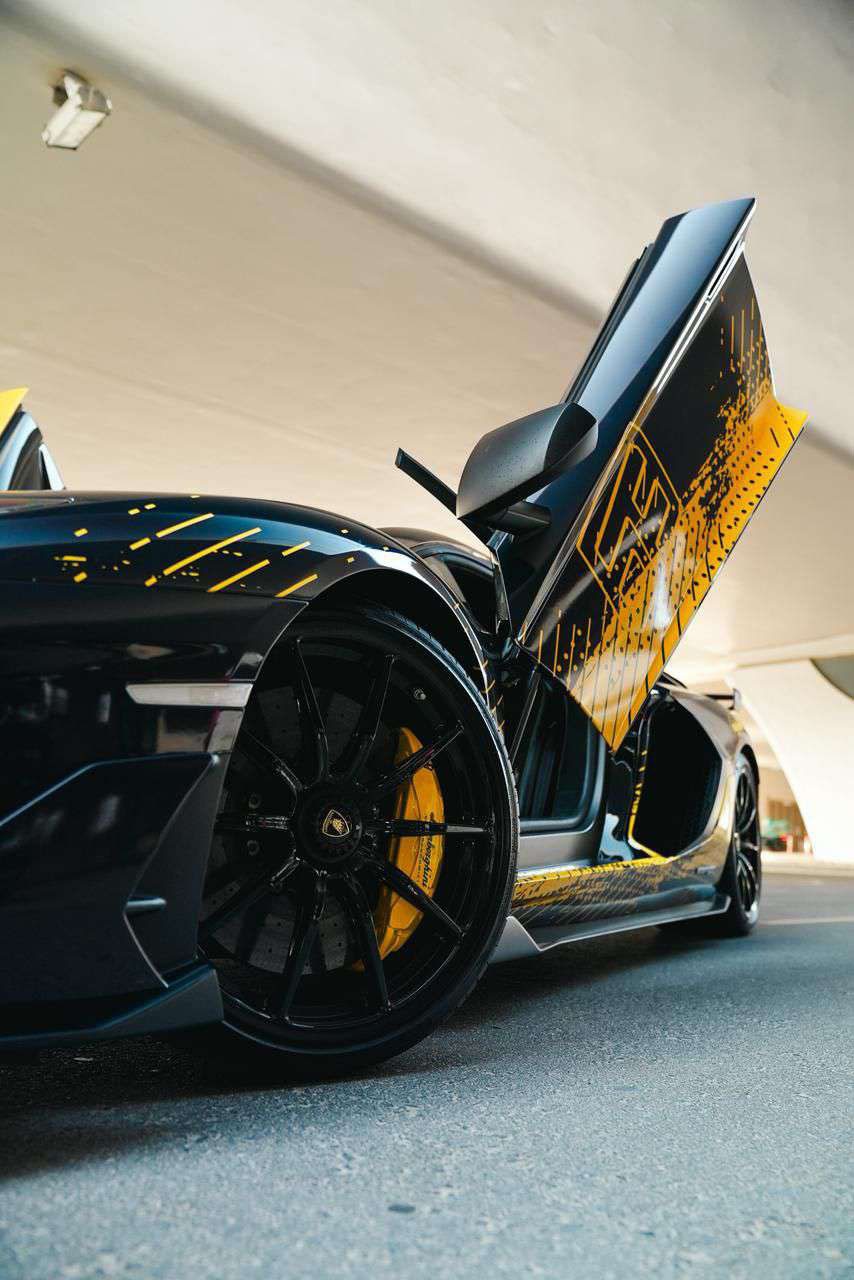 Rent Lamborghini Aventador YELLOW 2022 in Dubai , UAE 
