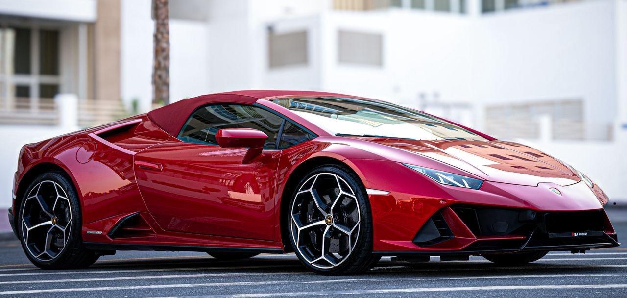 Rent Lamborghini Huracan RED 2023 in Dubai , UAE 