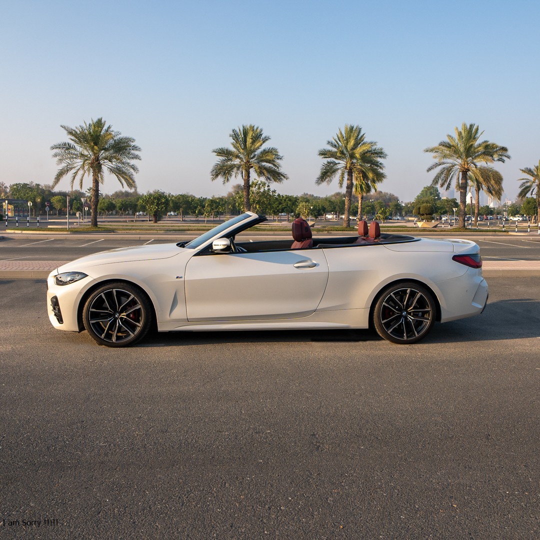 Rent Bmw Series 4 WHITE 2024 in Dubai , UAE 