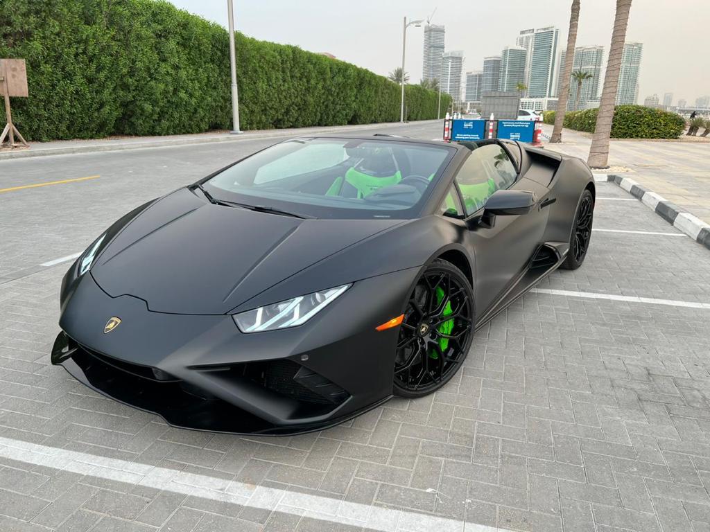 Rent Lamborghini Evo BLACK 2022 in Dubai , UAE 