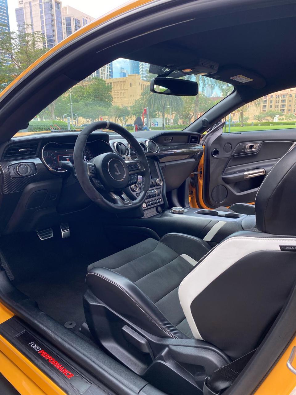 Rent Ford Mustang YELLOW 2023 in Dubai , UAE 