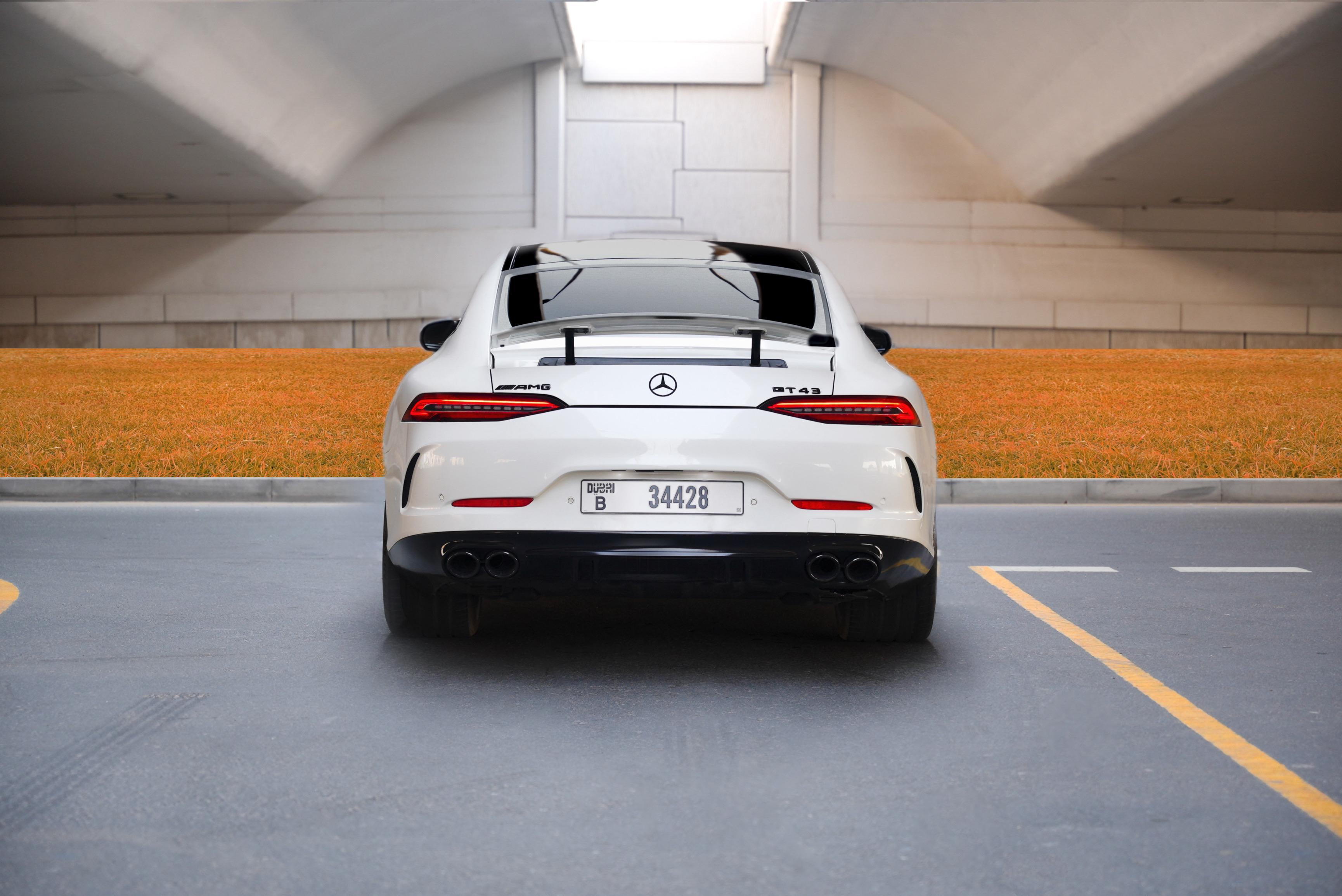 Rent Mercedes-Benz Gt WHITE 2023 in Dubai , UAE 