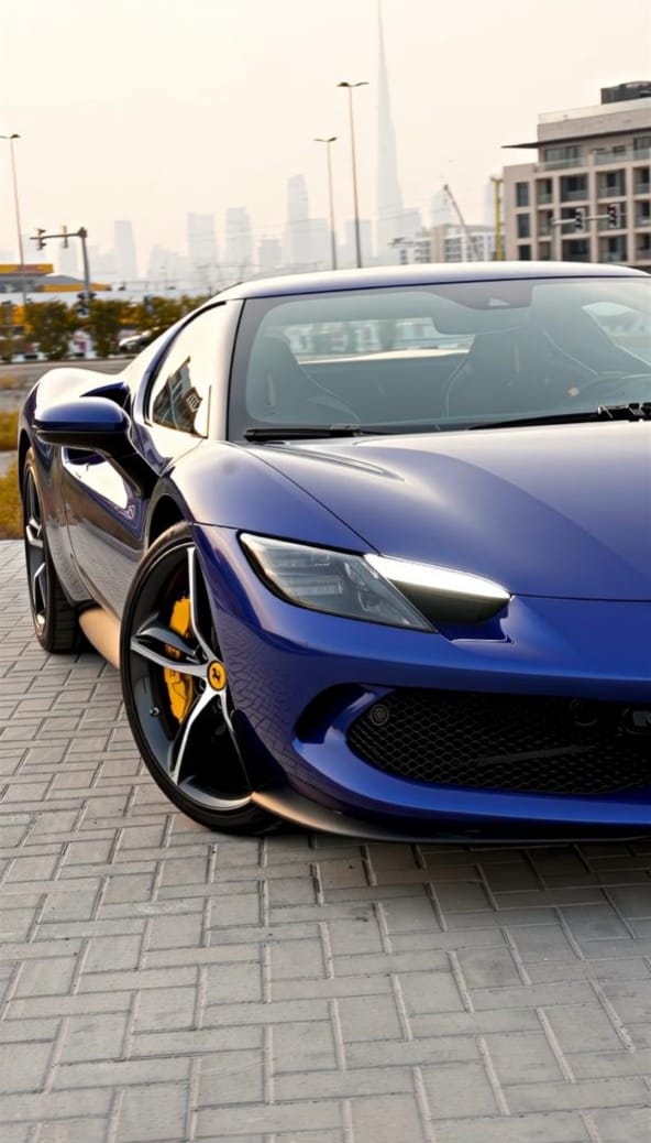 Rent Ferrari Gtb BLUE 2024 in Dubai , UAE 