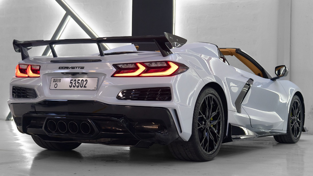 Rent Chevrolet Corvette WHITE 2023 in Dubai , UAE 