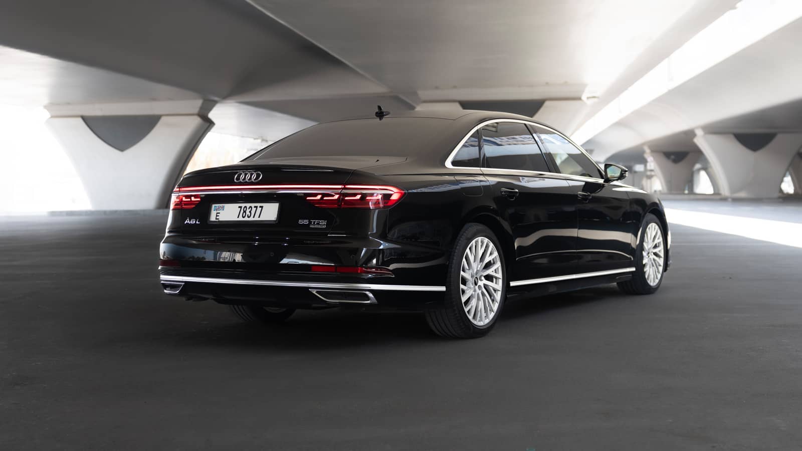 Rent Audi A8 BLACK 2023 in Dubai , UAE 
