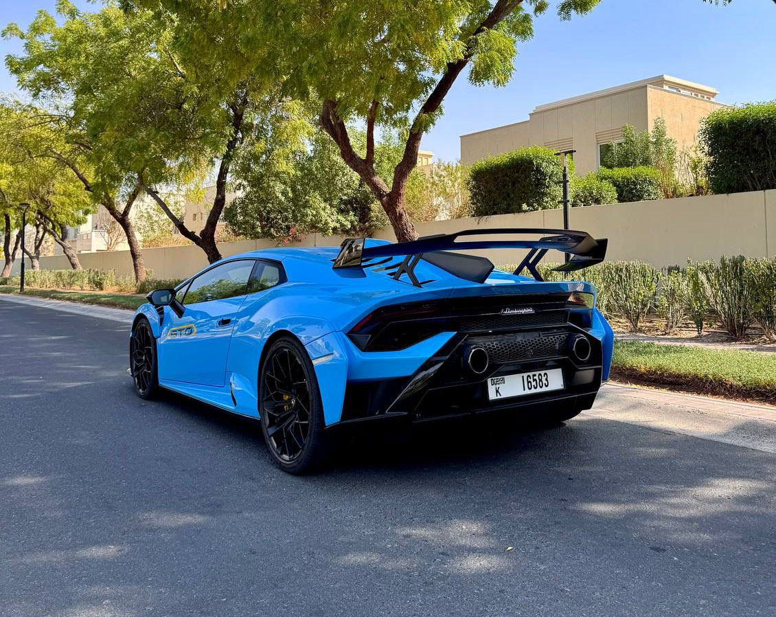 Rent Lamborghini Huracan STO BLUE 2024 in Dubai , UAE 