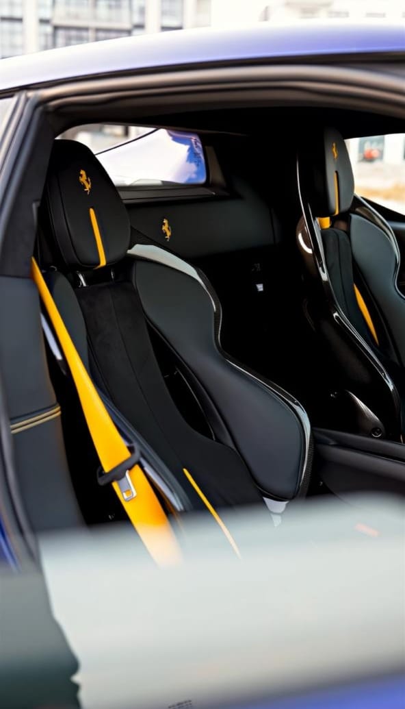 Rent Ferrari Gtb BLUE 2024 in Dubai , UAE 