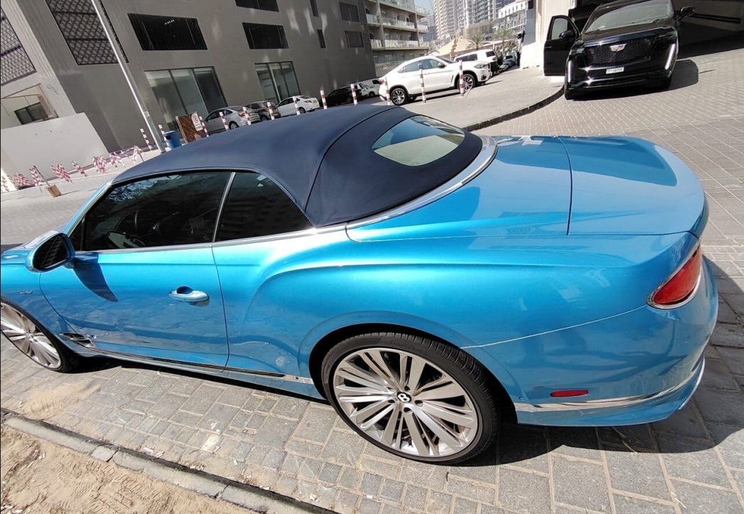 Rent Bentley Continental BLUE 2022 in Dubai , UAE 