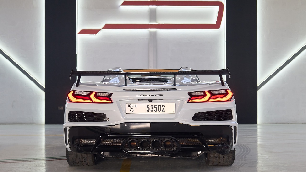 Rent Chevrolet Corvette WHITE 2023 in Dubai , UAE 