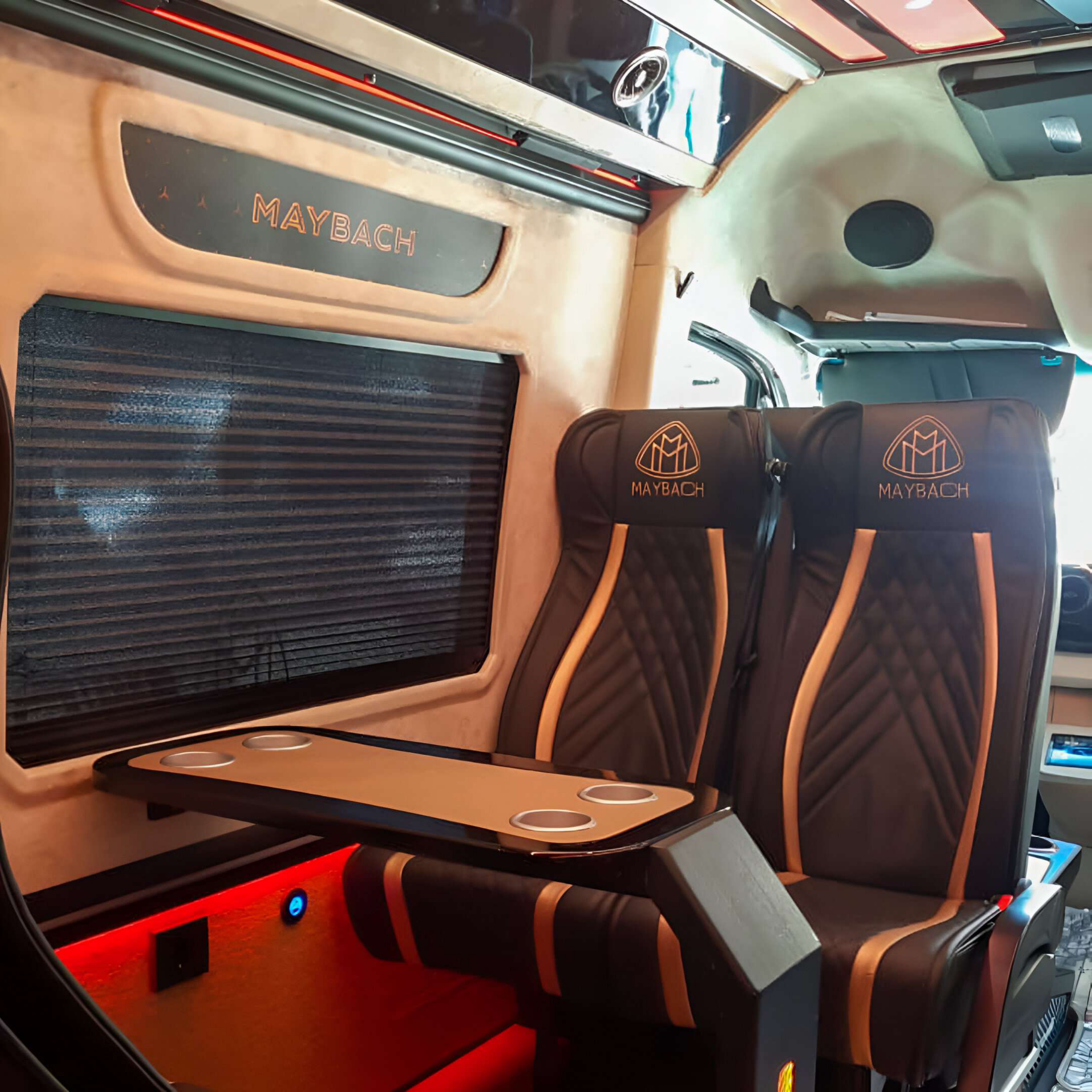 Rent Maybach Sprinter 16 Seater BLACK 2025 with chauffeur in Dubai , UAE 